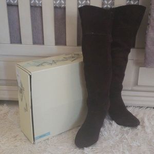 Kimchi Blue Brown Suede Boots